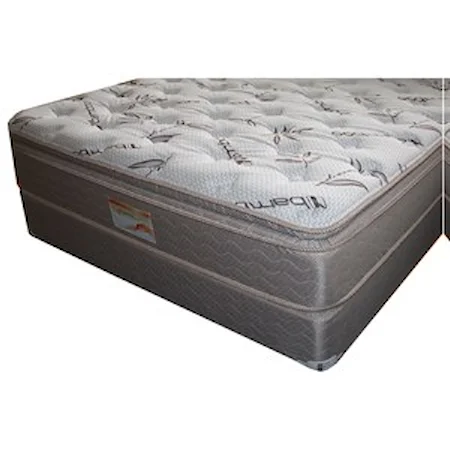 Full Pillow Top Mattress and 9" Wood Foundation